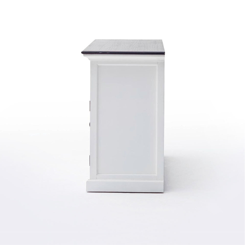 Halifax Contrast Buffet - White with Black Top