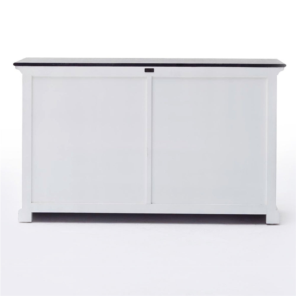 Halifax Contrast Buffet - White with Black Top