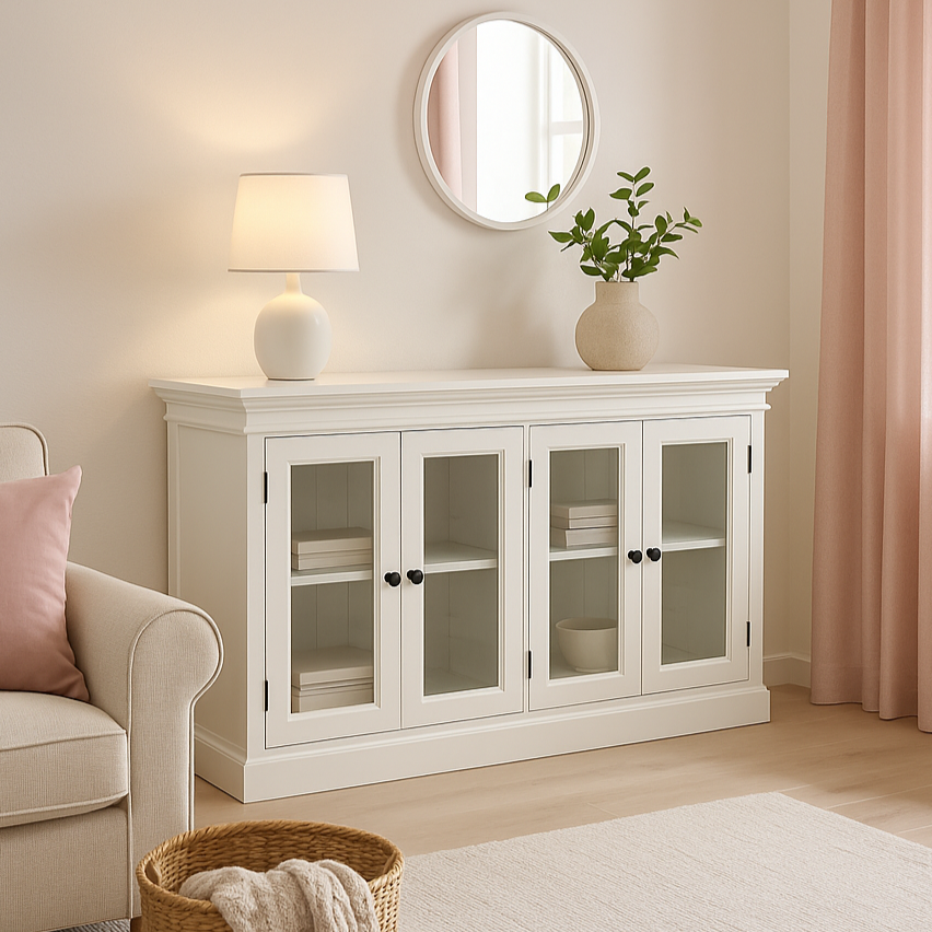 Halifax 4 Door Sideboard - White