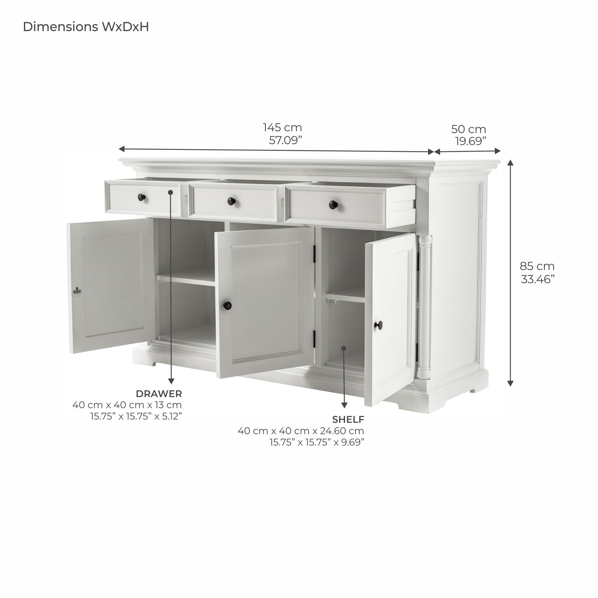 Provence Buffet - White