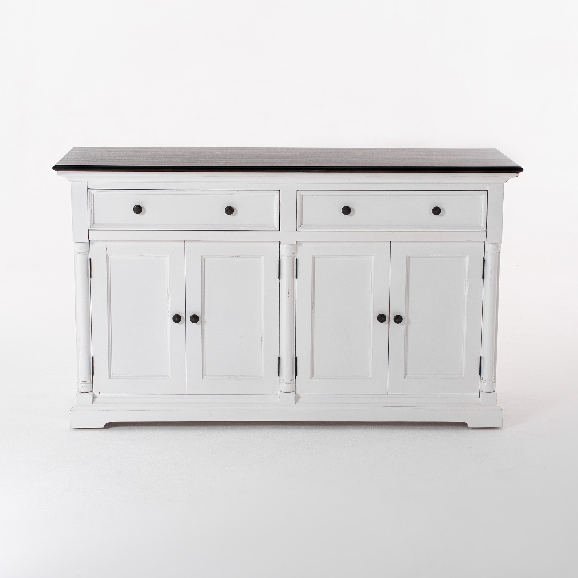 Provence Accent Buffet - White With Dark Brown Top