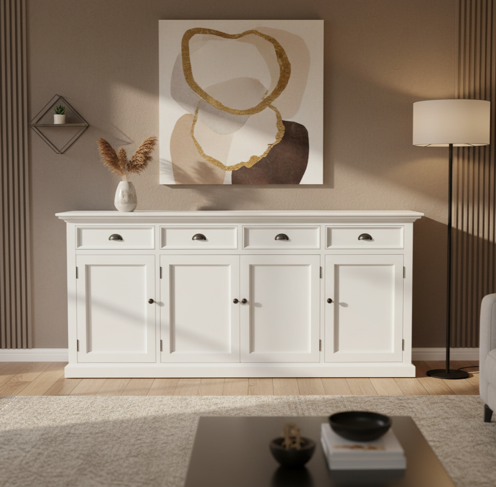 Halifax Contrast Buffet - Classic White & Black