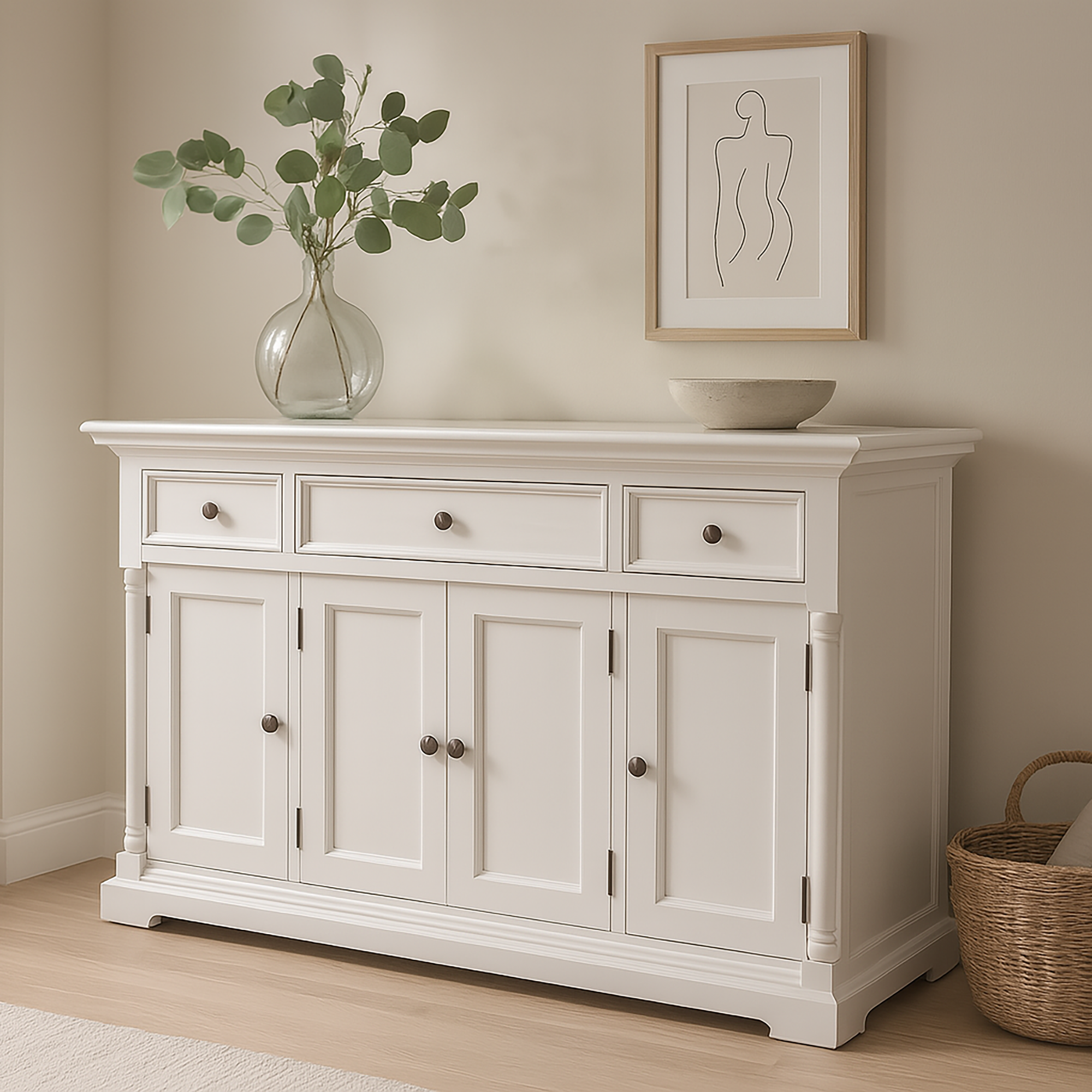 Provence - Buffet with 4 Doors 3 Drawers