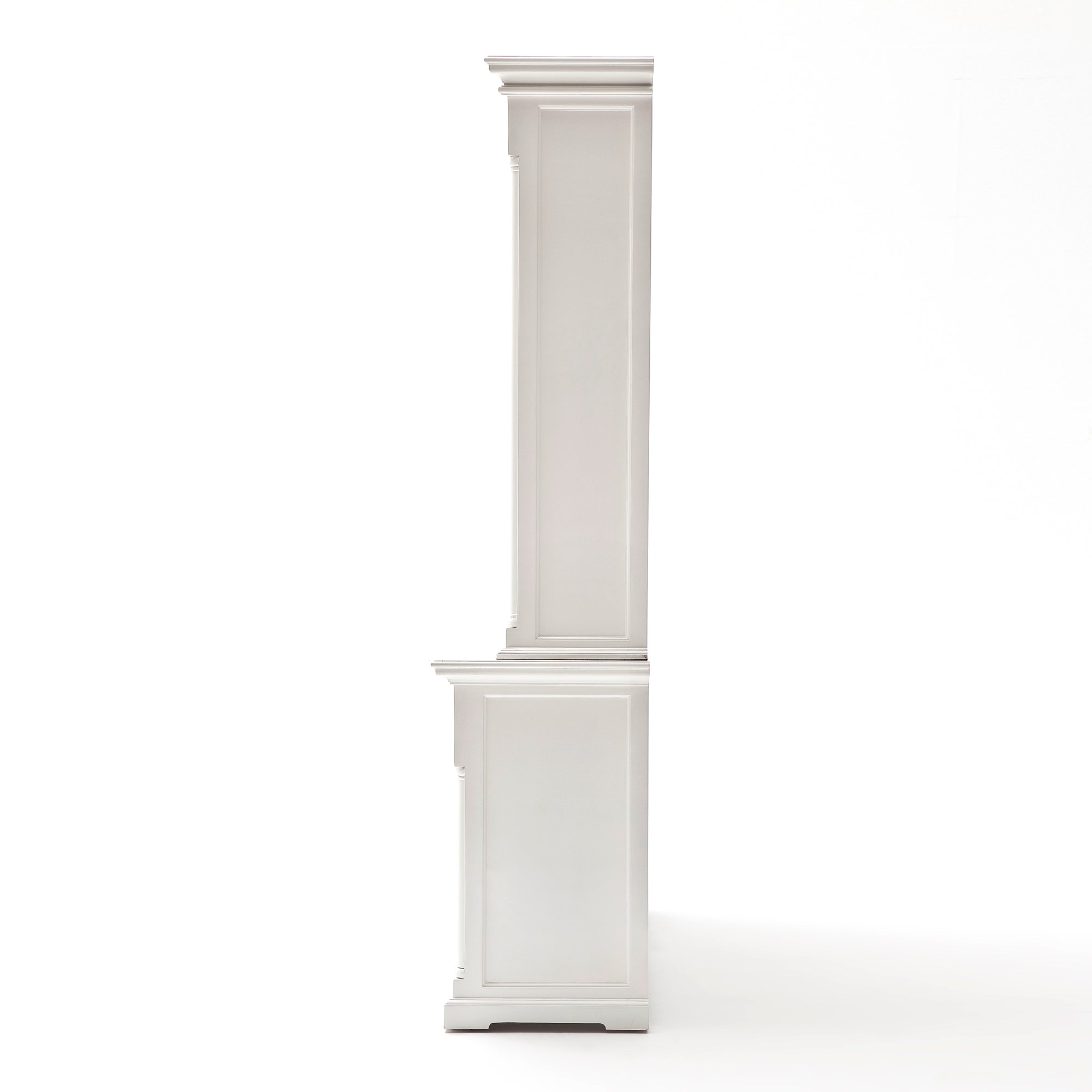 Provence Buffet and Open Hutch Cabinet - White