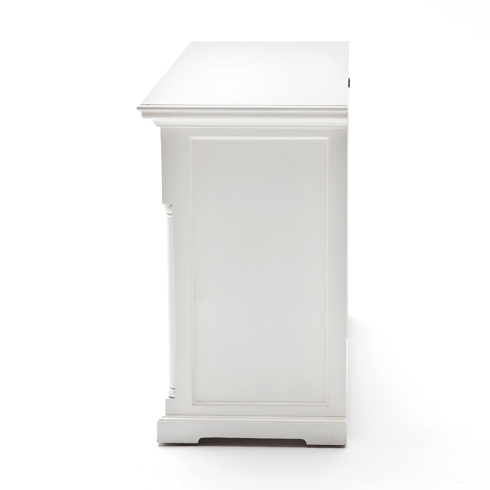 Provence Buffet and Open Hutch Cabinet - White