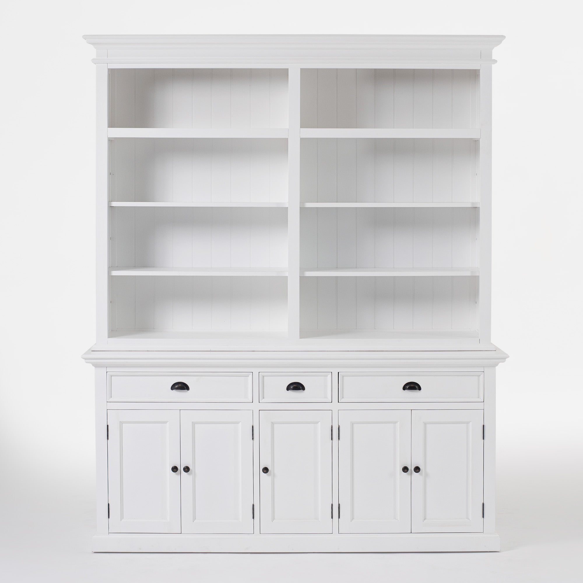 Hutch Bookcase 5 Doors, 3 Drawers