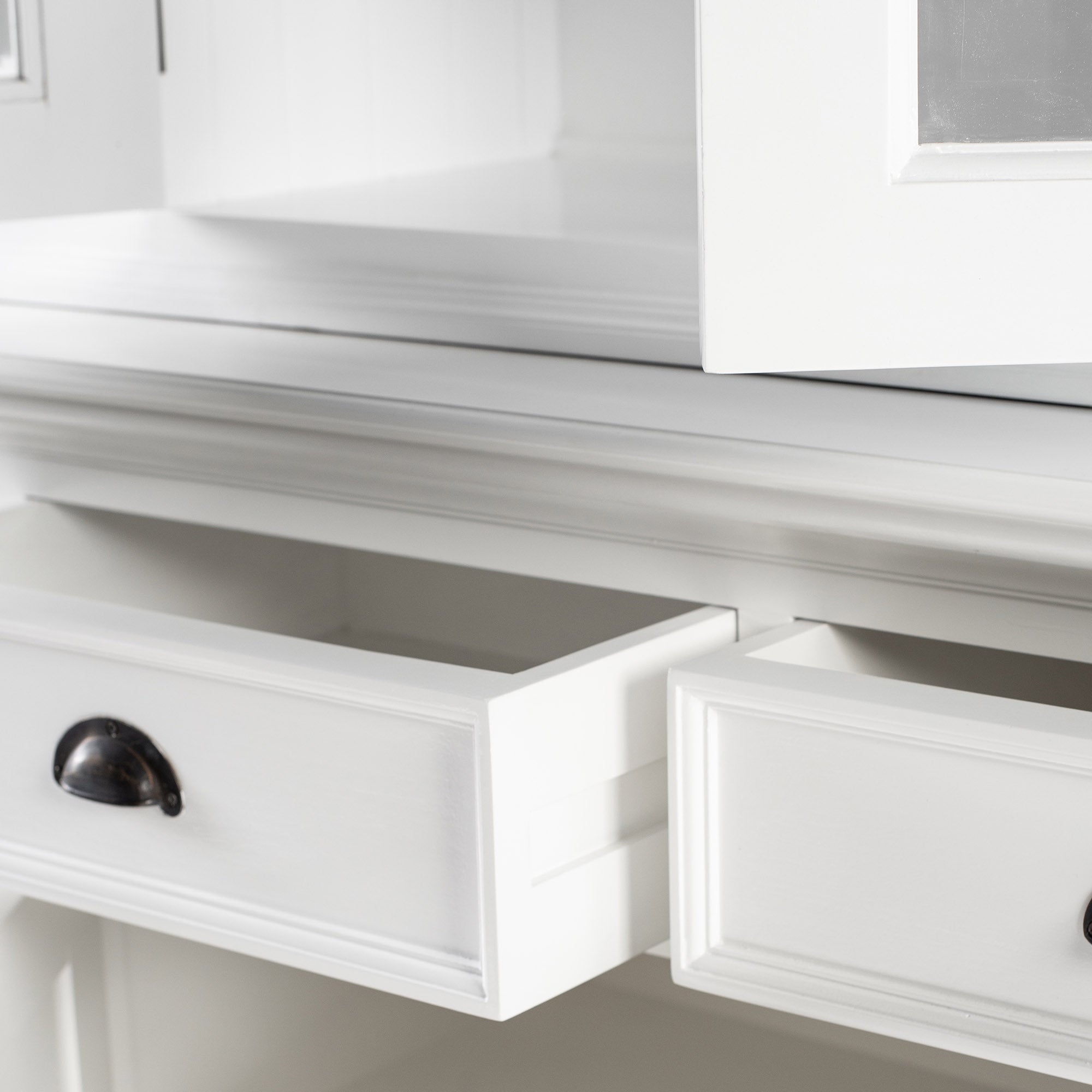 Buffet Hutch Unit with 4 Glass Doors