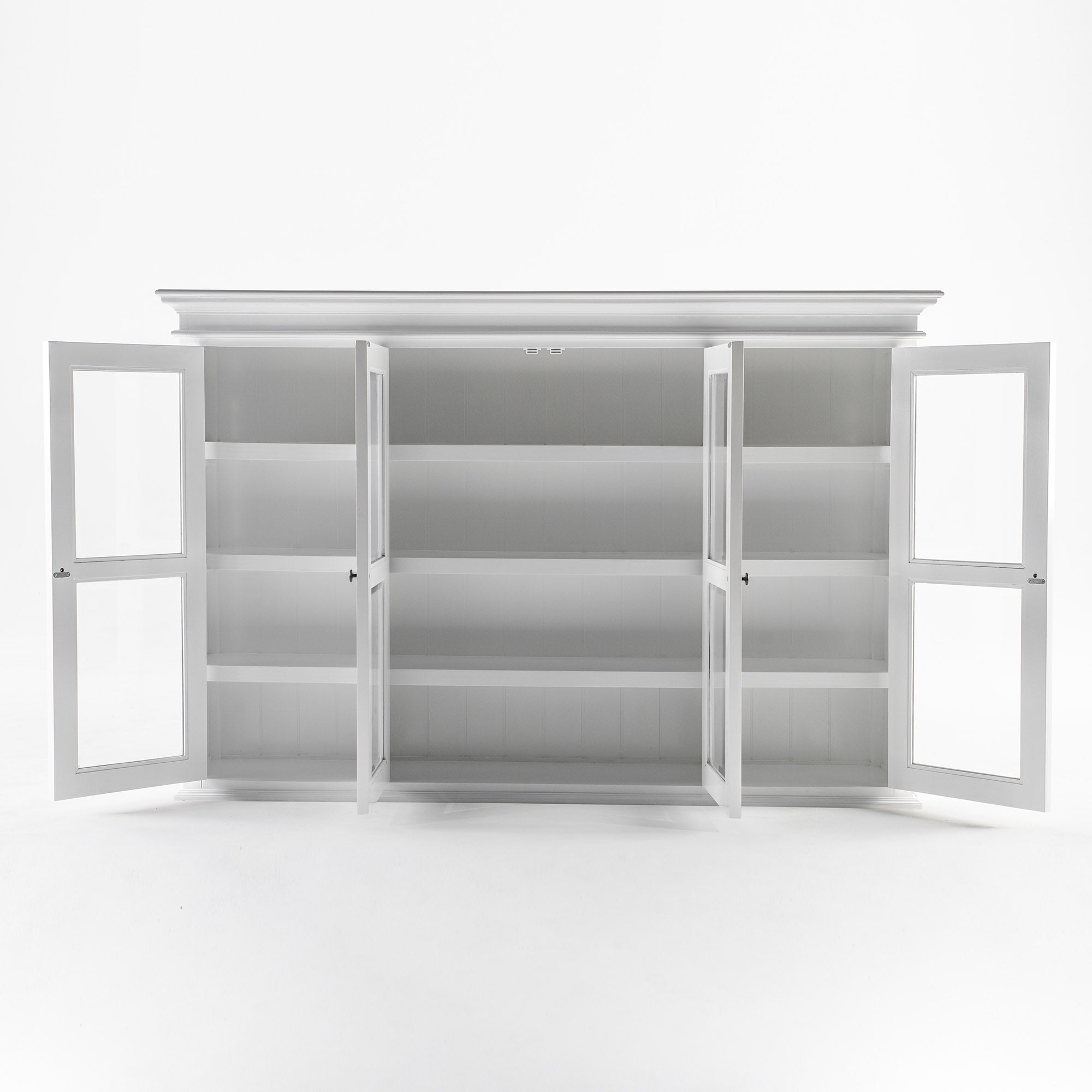 Buffet Hutch Unit with 4 Glass Doors