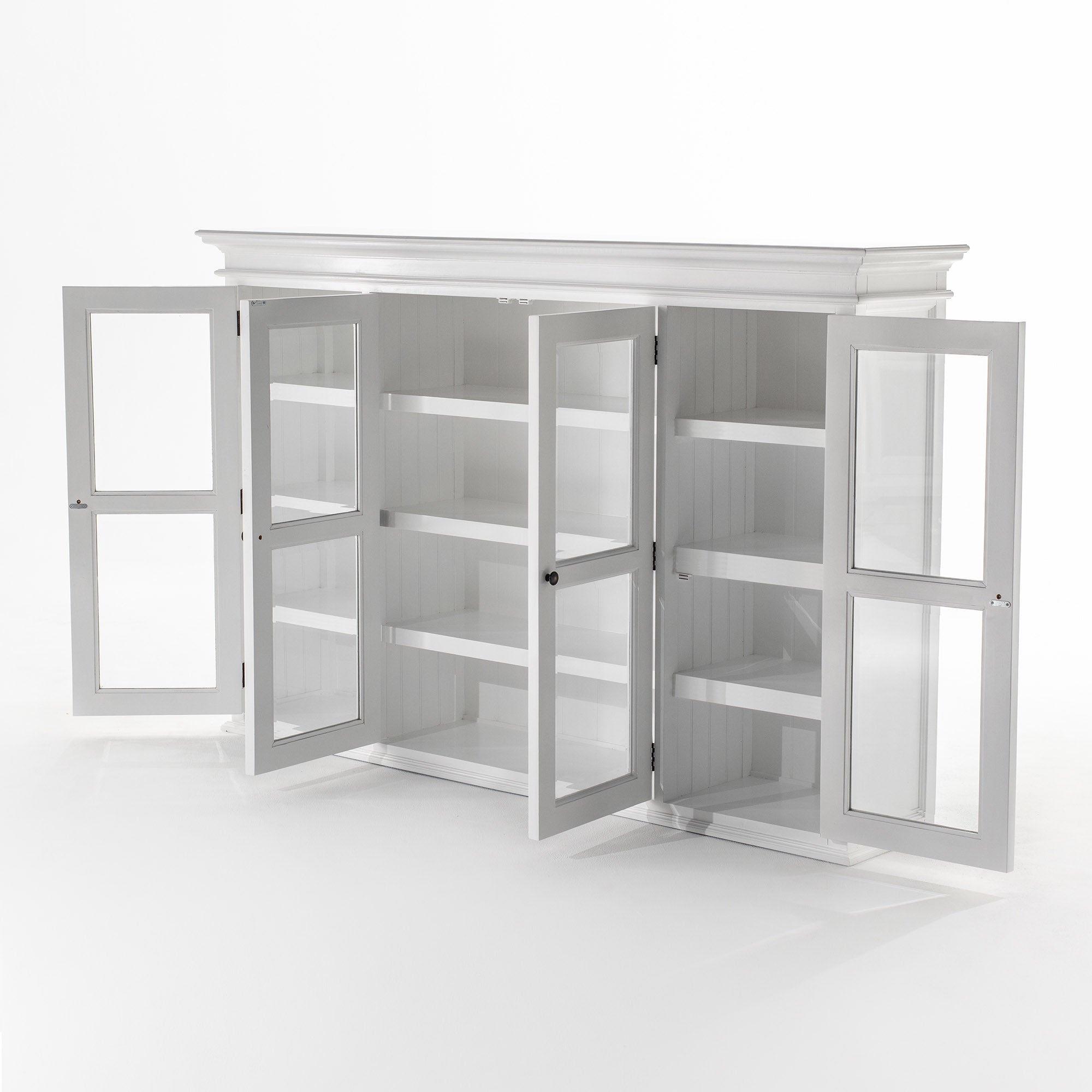 Buffet Hutch Unit with 4 Glass Doors