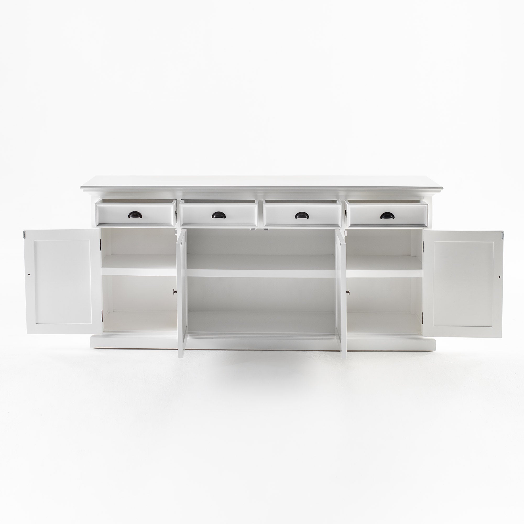 Buffet Hutch Unit with 4 Glass Doors