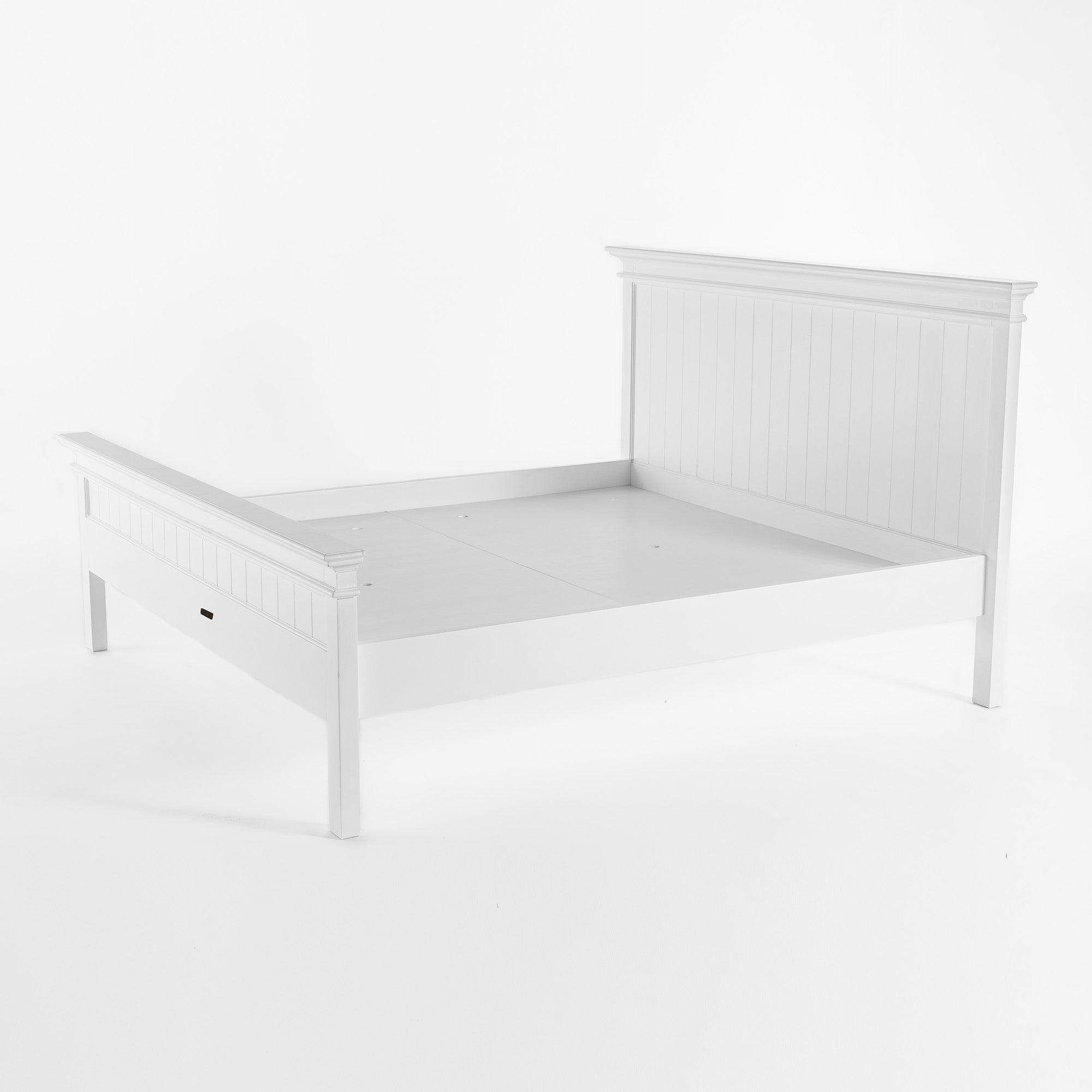 Halifax King Bed with Footboard - White