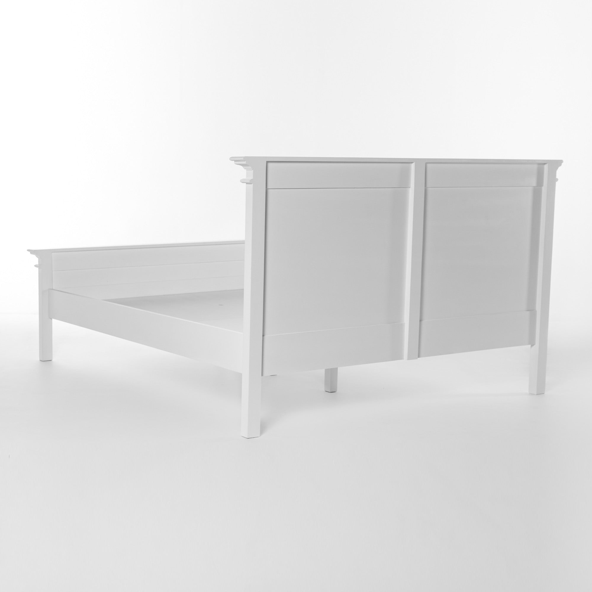 Halifax King Bed with Footboard - White