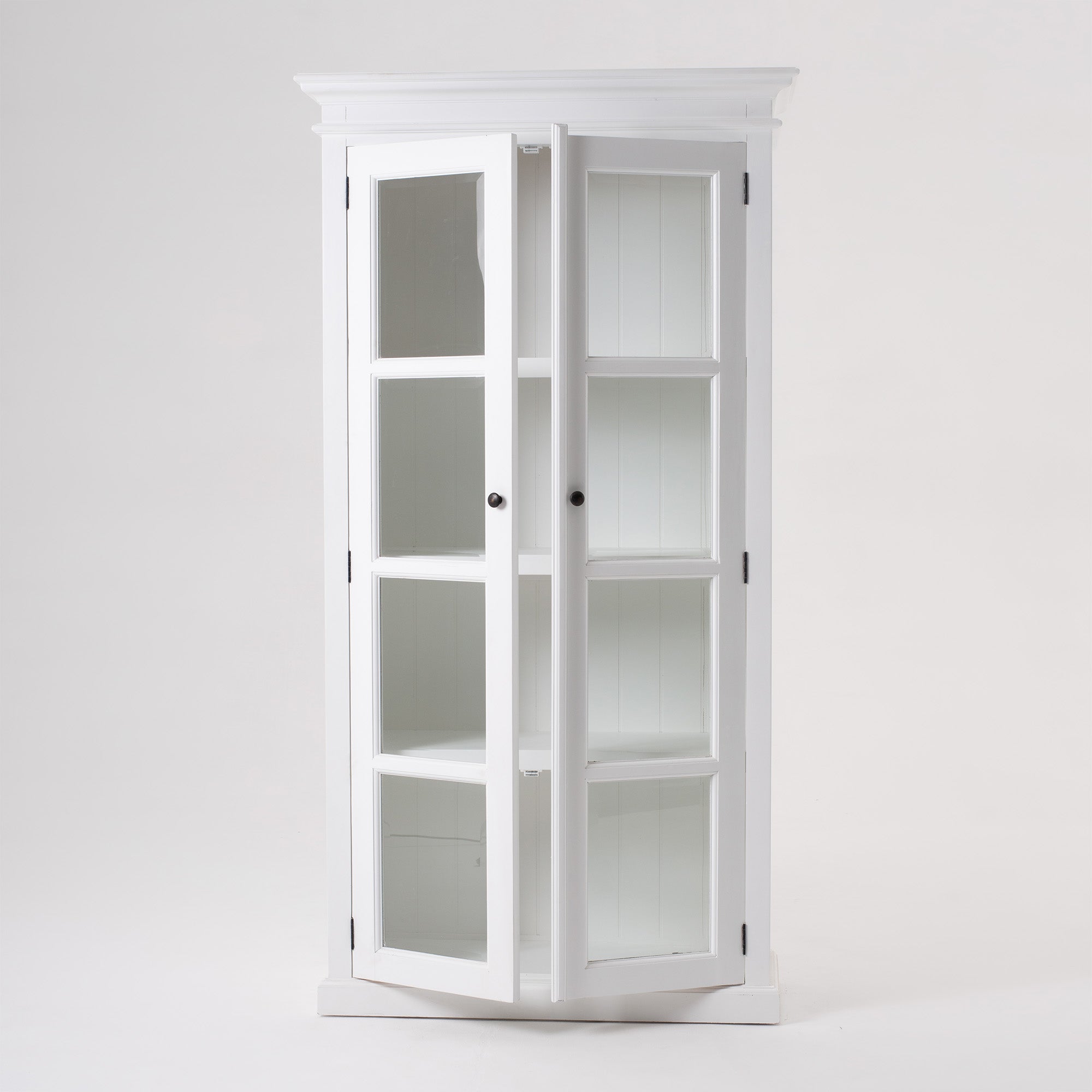Halifax Double Vitrine - White
