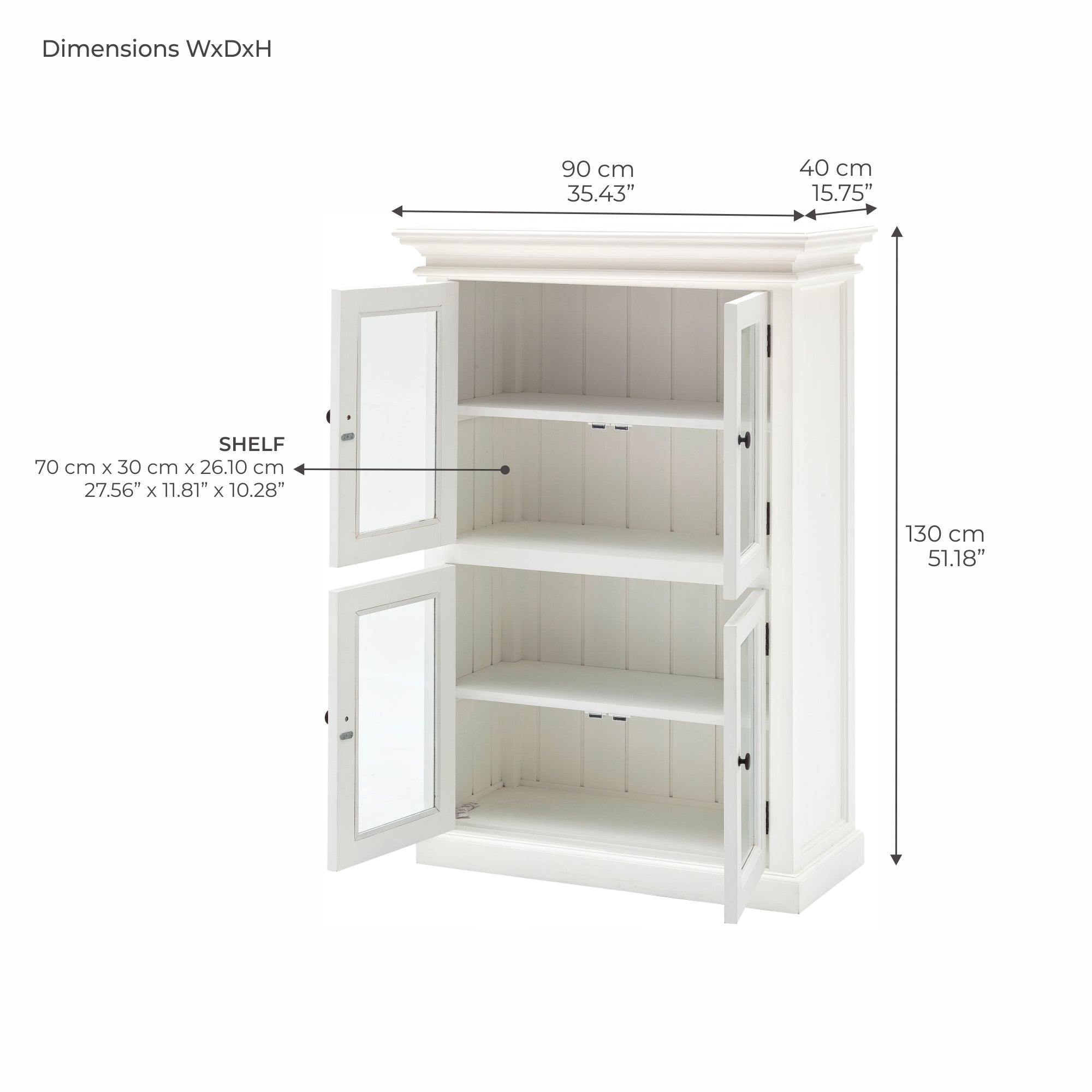 Halifax Small Cabinet - White