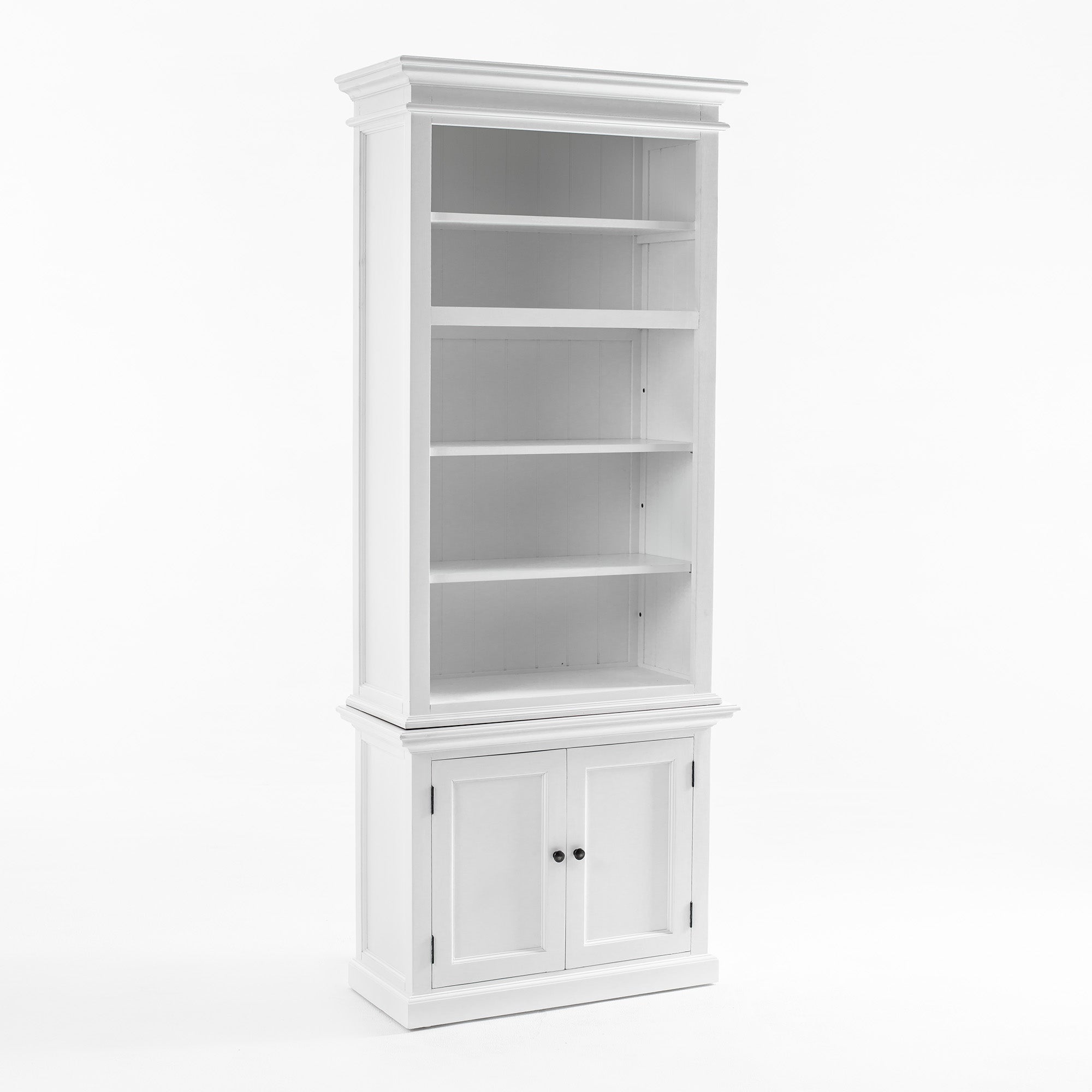 Halifax Slim Hutch Bookcase - White