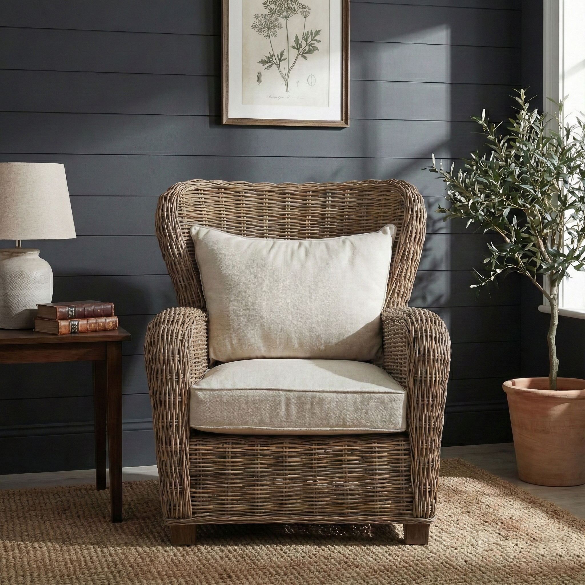 Queen Kubu Rattan Arm Chair