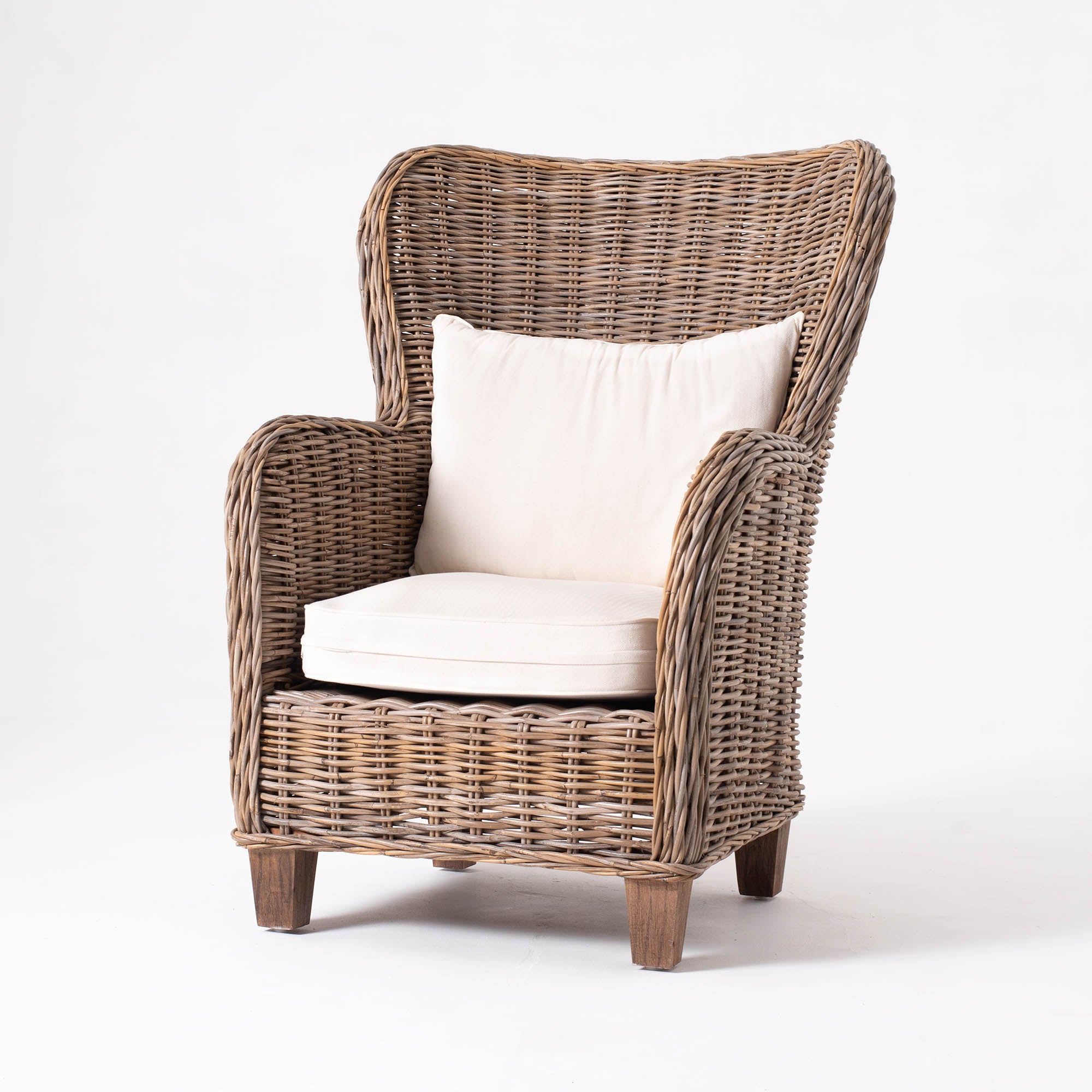 King Kubu Rattan Arm Chair With Cushion