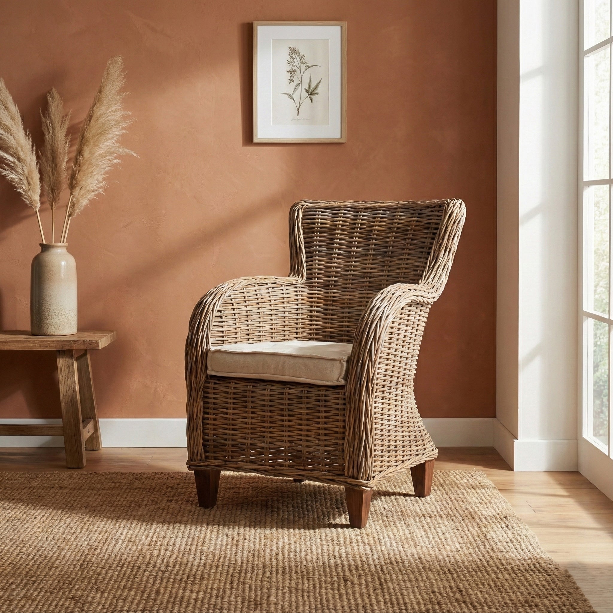 Baron Kubu Rattan Arm Chair (Set of 2)