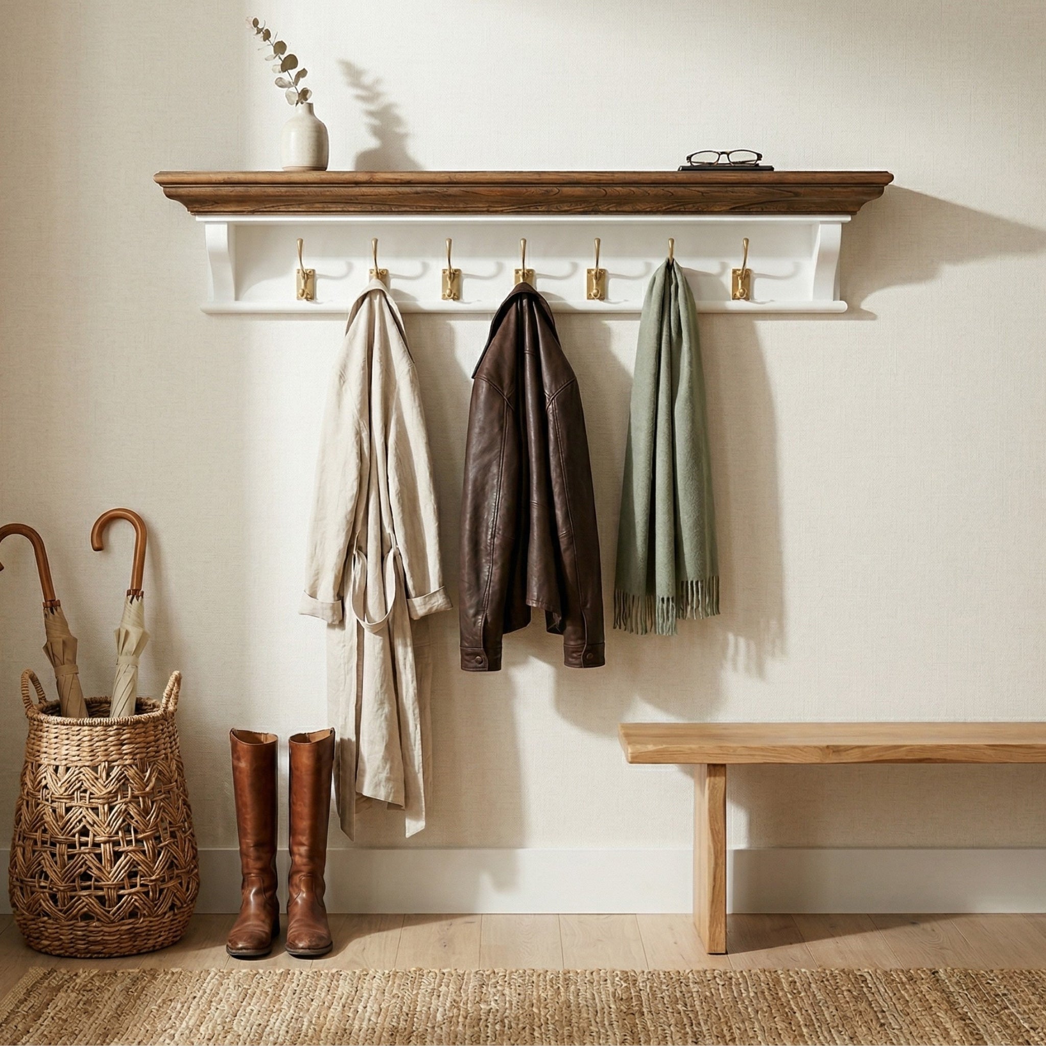 Corfu 7 Hook Coat Rack