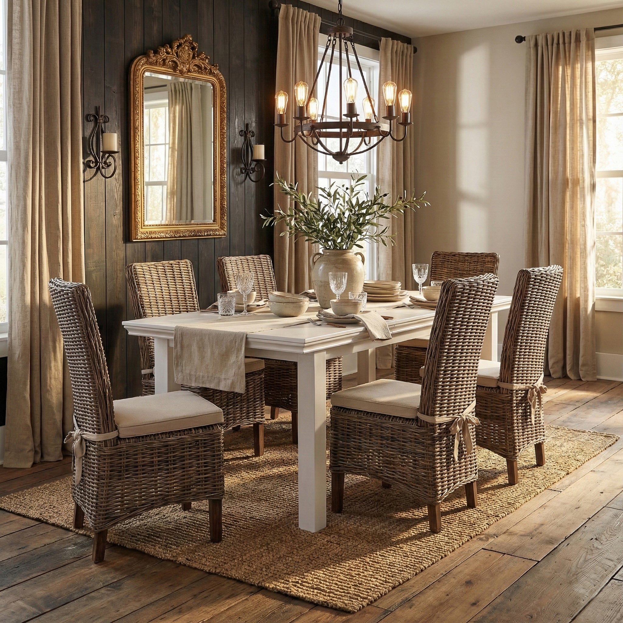 Morin Kubu Rattan Dining Chair (Set of 2)