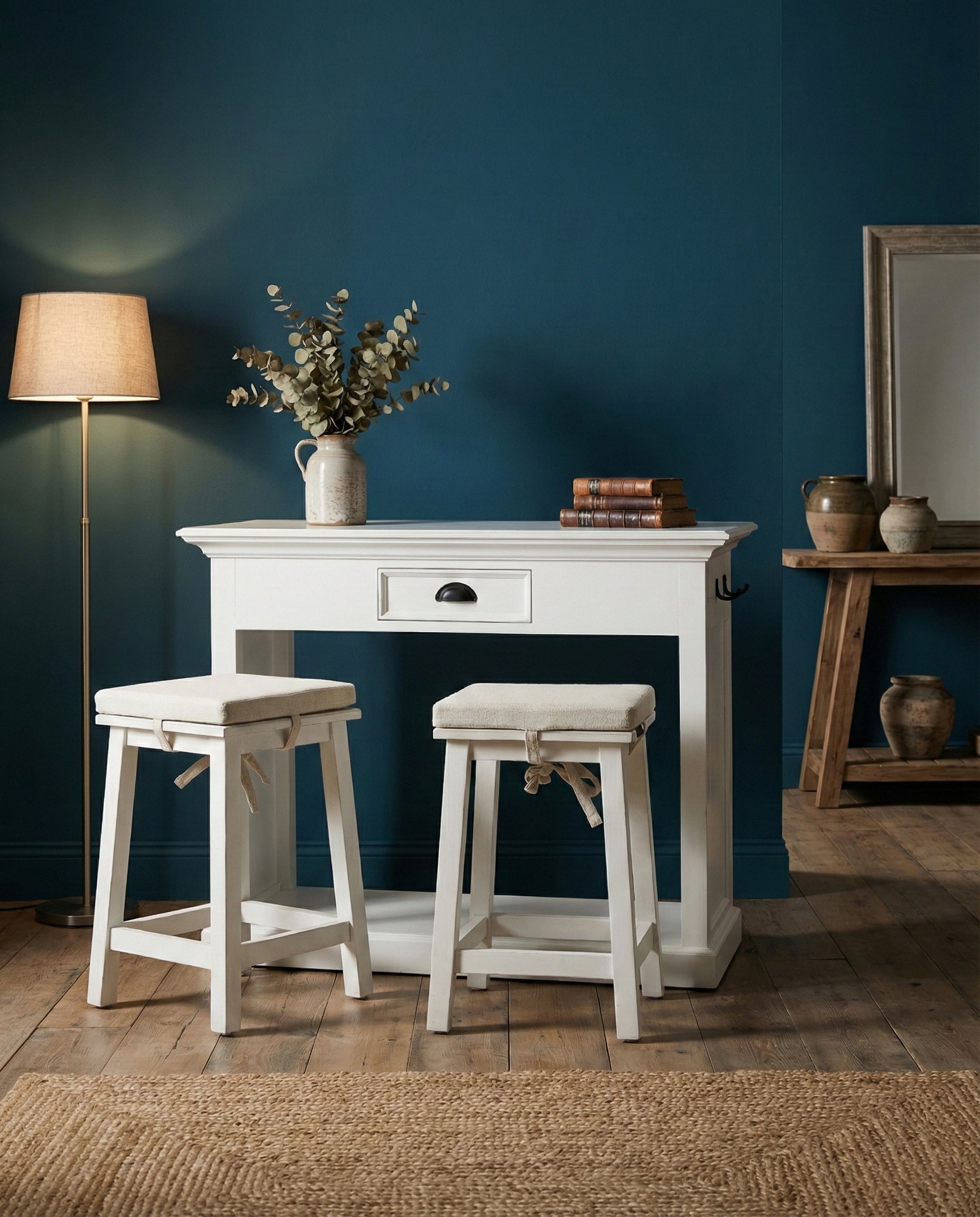 Halifax Breakfast Bar - White