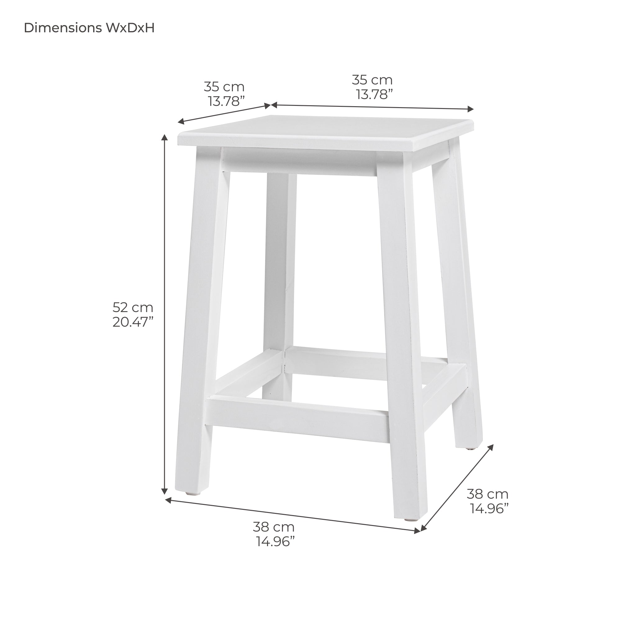 Halifax Stool - White