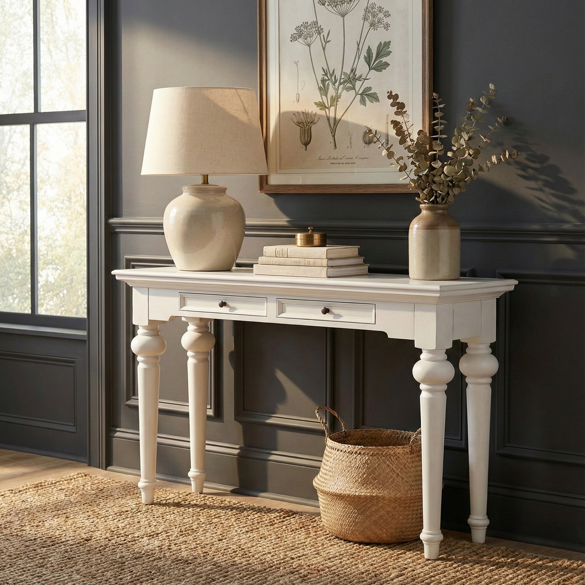 Provence Console Table - White