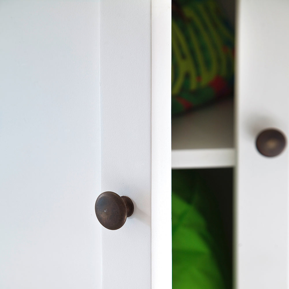 Halifax Contrast Buffet - White with Black Top