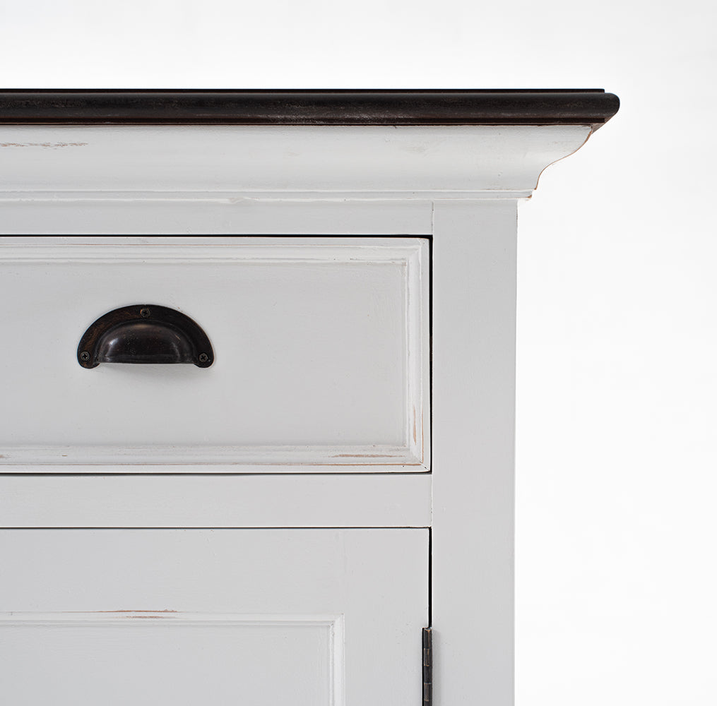 Halifax Accent Buffet - White with Brown Top