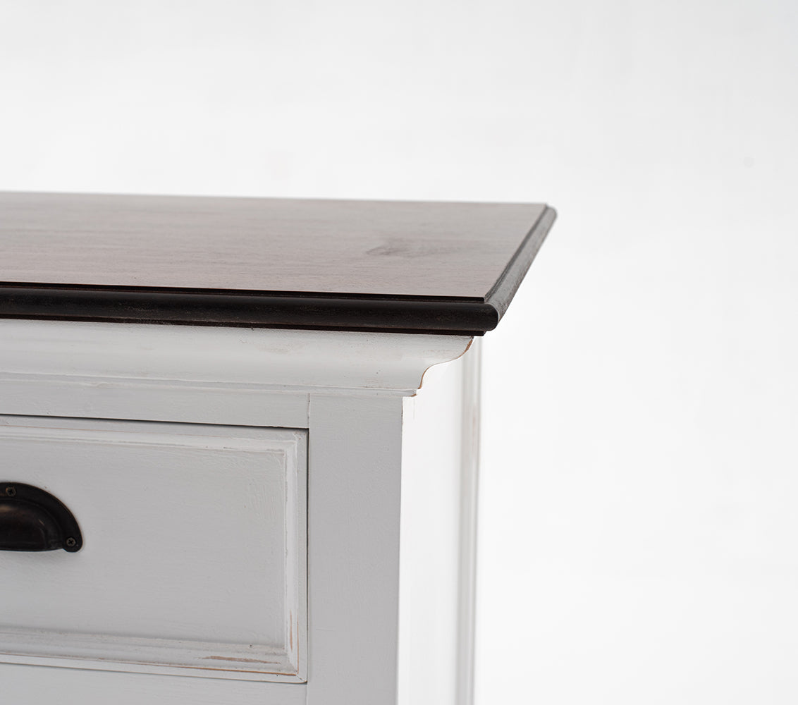 Halifax Accent Buffet - White with Brown Top