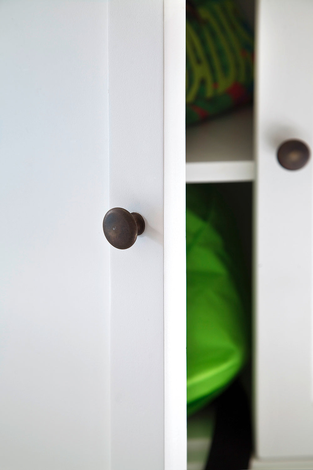 Halifax Contrast Small Buffet - White with Black Top