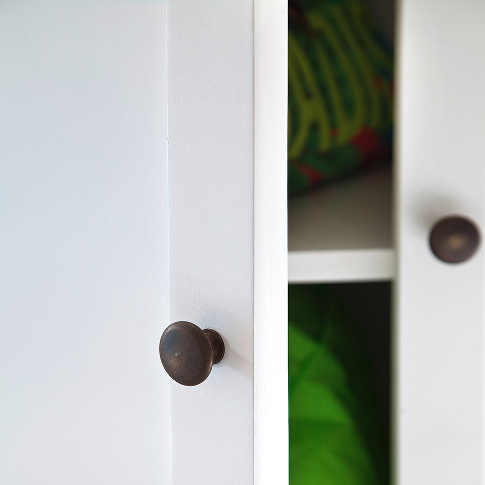 Halifax Contrast Small Buffet - White with Black Top