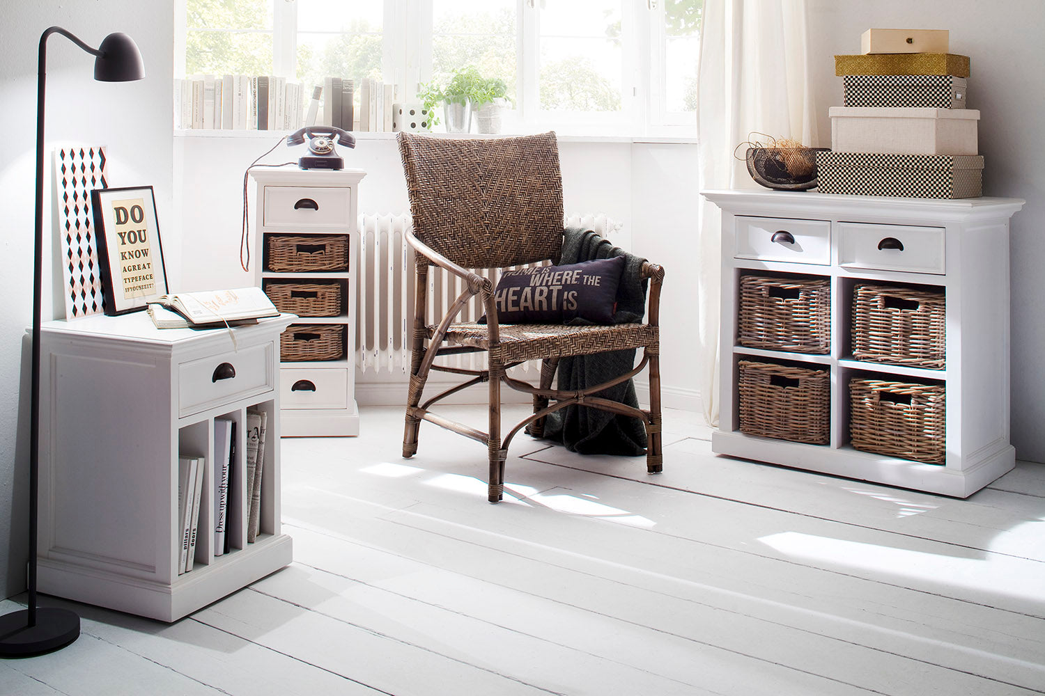 Halifax Small Buffet - White