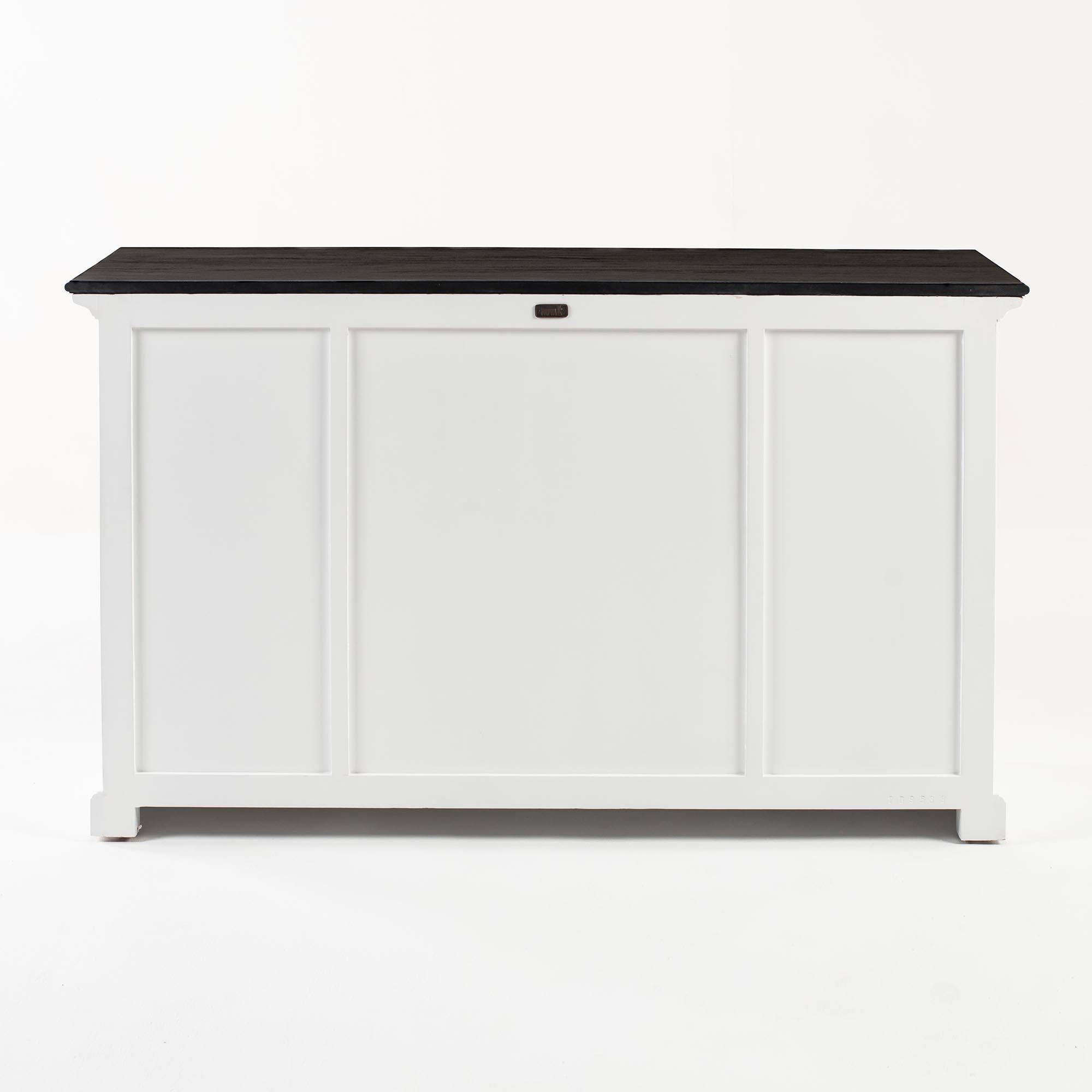 Buffet with 4 Doors 3 Drawers - Classic White & Black