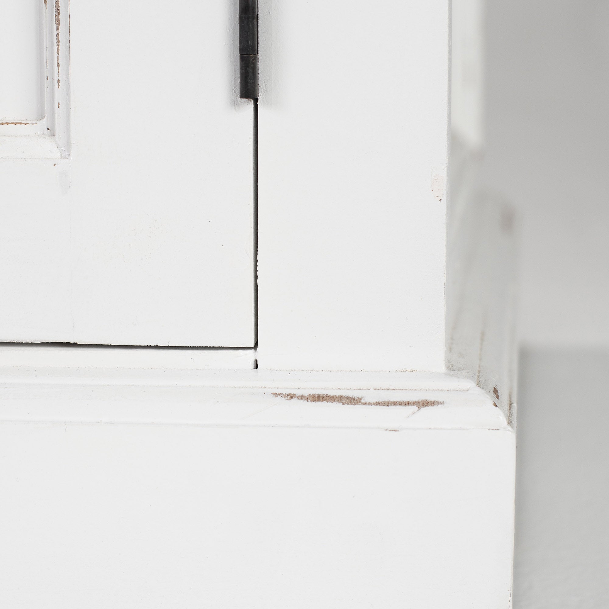 Halifax Accent Buffet with 4 Doors 3 Drawers - White Distress & Deep Brown