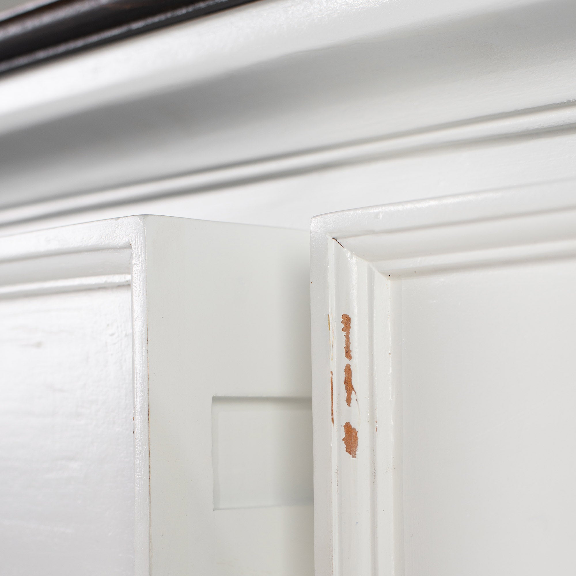 Halifax Accent Buffet with 4 Doors 3 Drawers - White Distress & Deep Brown