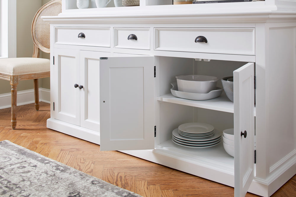 Hutch Bookcase 5 Doors, 3 Drawers