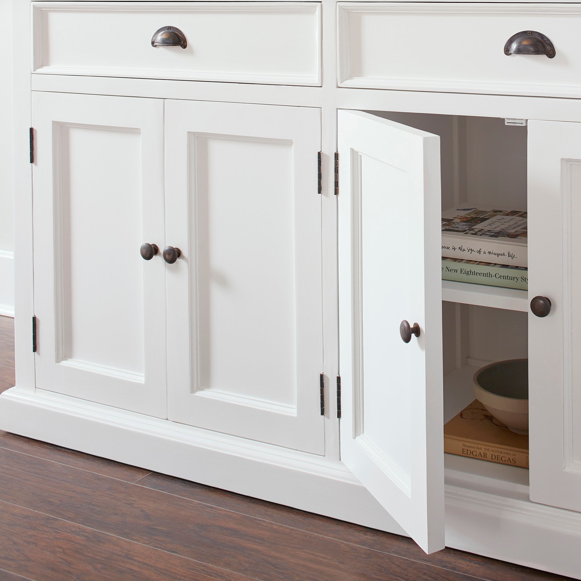 Buffet Hutch Unit with 8 Shelves