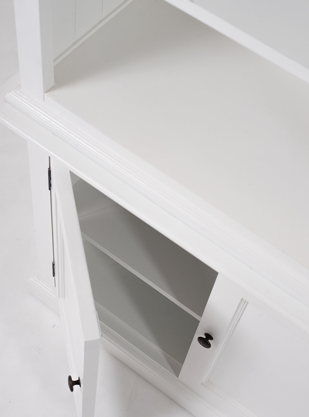 Halifax Slim Hutch Bookcase - White