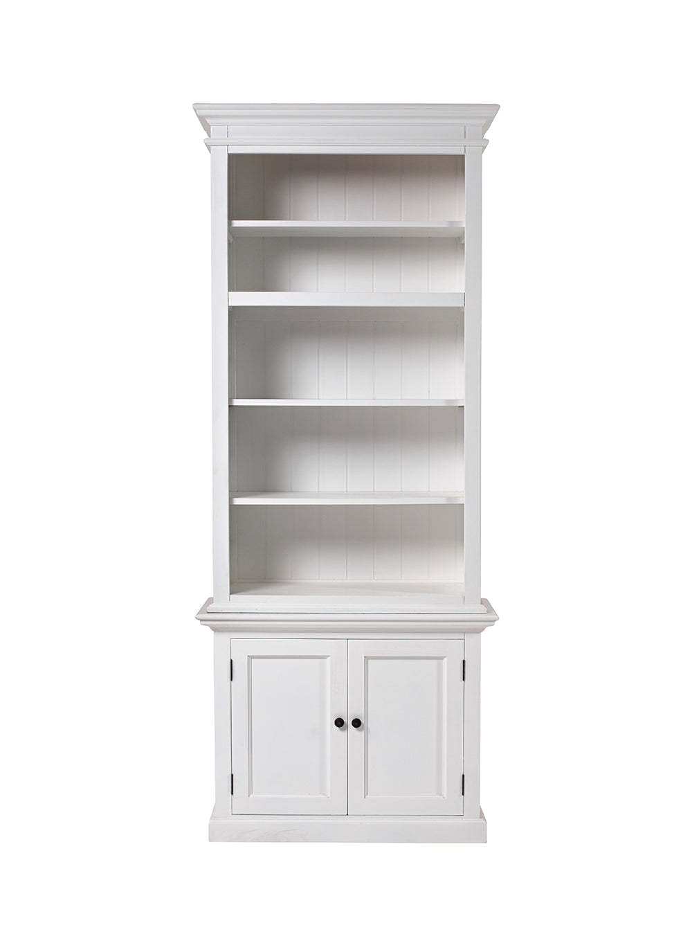 Halifax Slim Hutch Bookcase - White