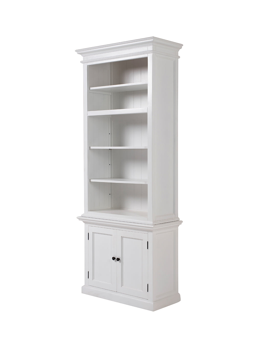 Halifax Slim Hutch Bookcase - White