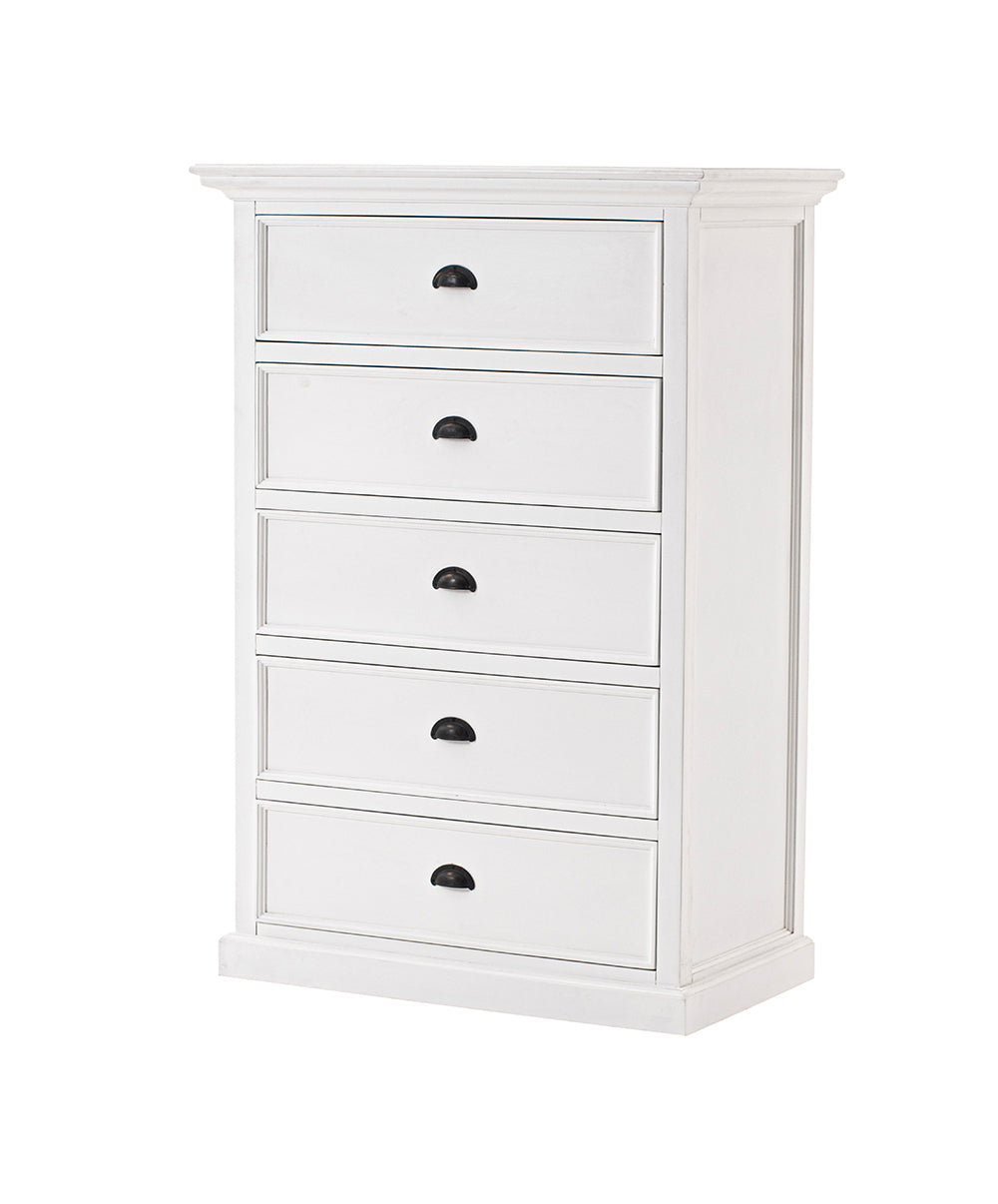 Halifax Tall Chest of Drawers - White