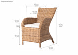 Rook Kubu Rattan Arm Chair (Set of 2)