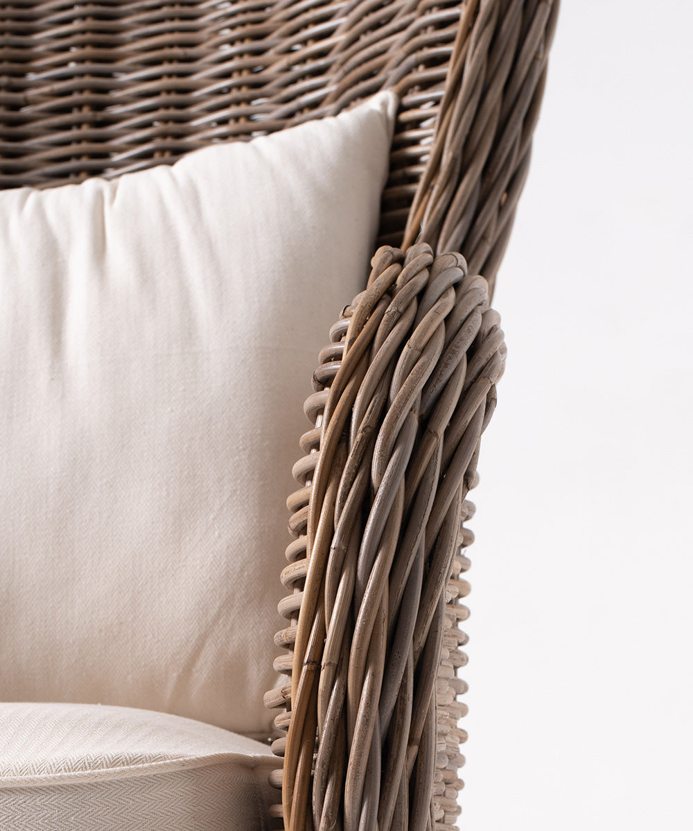 King Kubu Rattan Arm Chair With Cushion