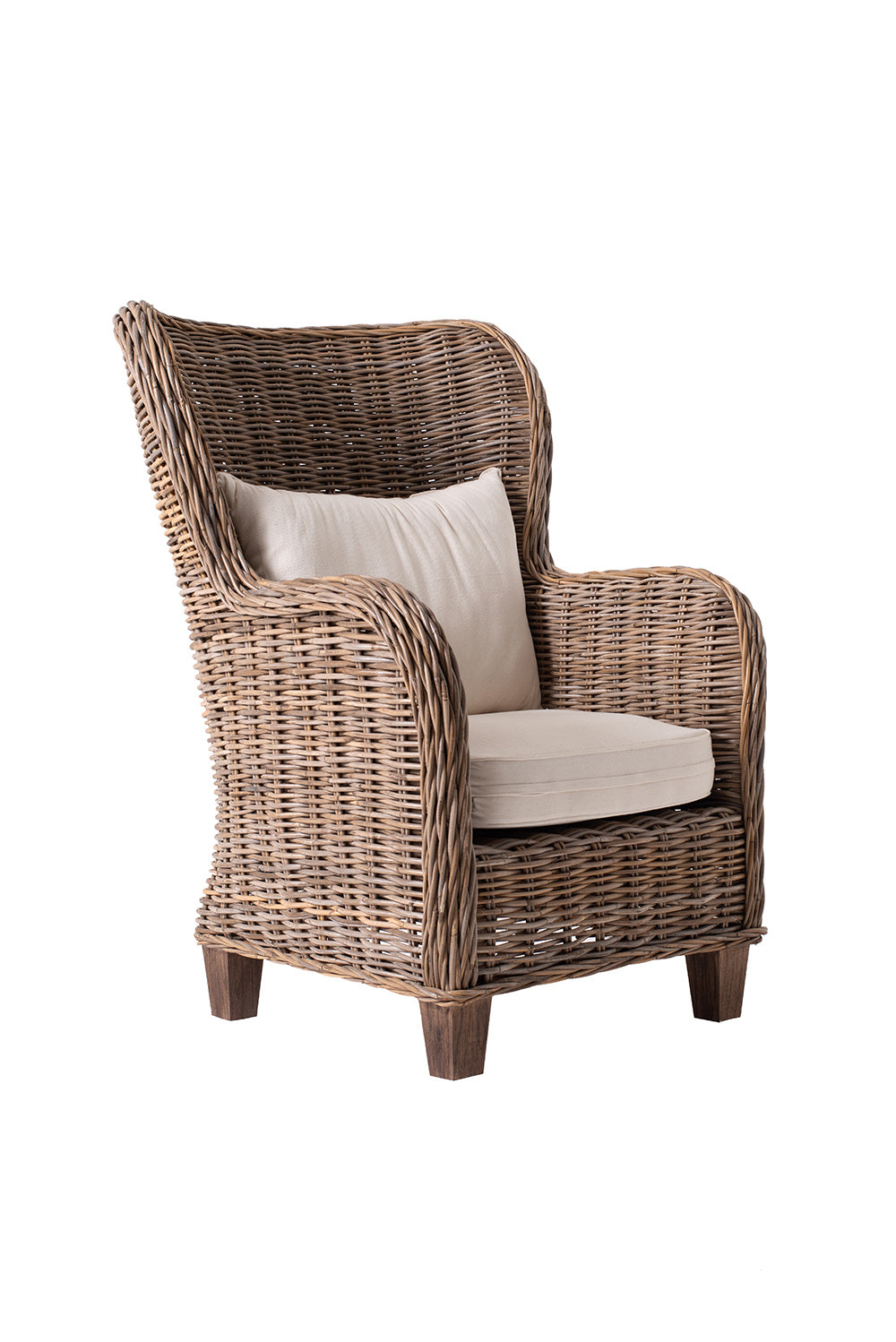King Kubu Rattan Arm Chair With Cushion