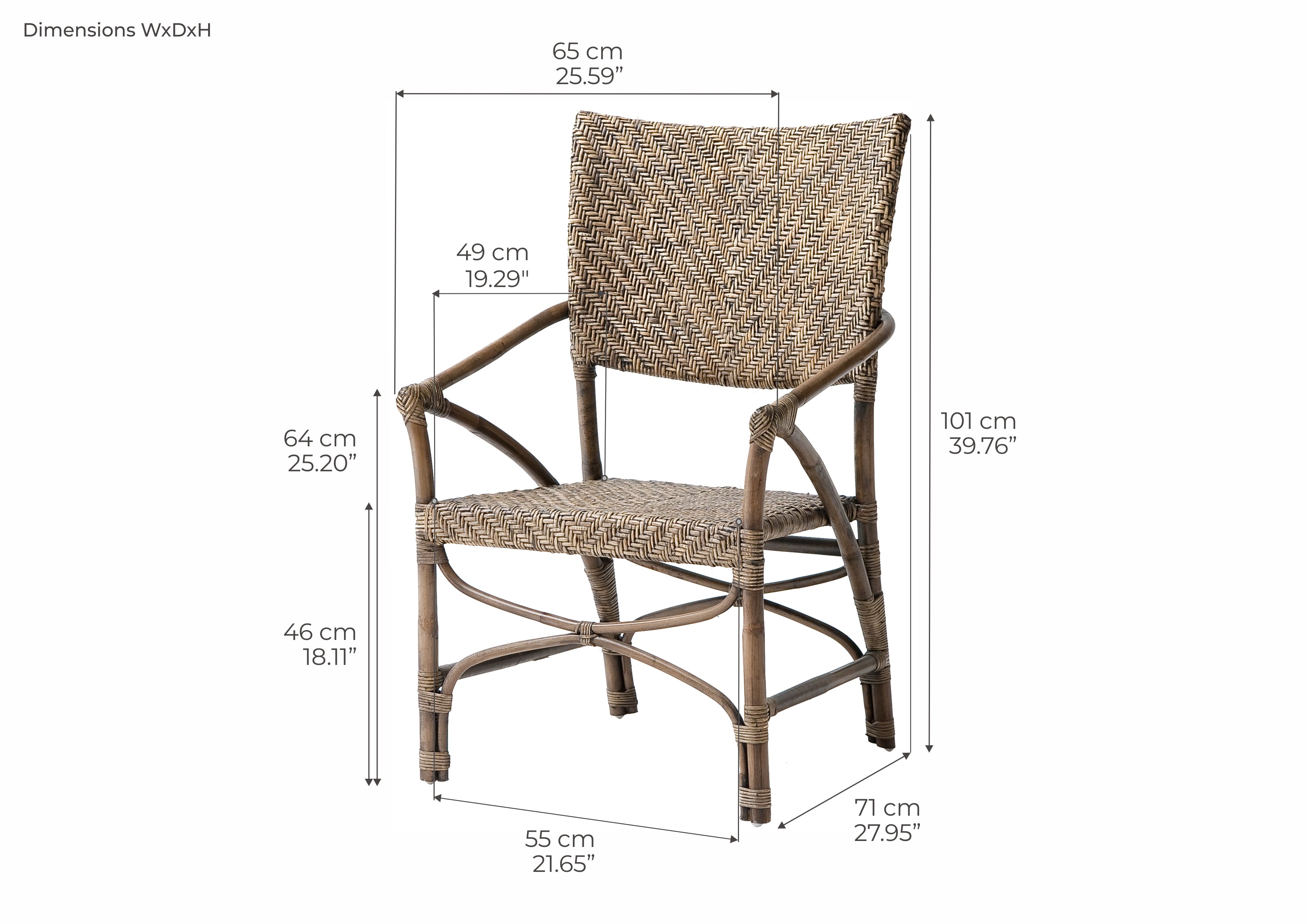 Jester Rattan Arm Chair (Set of 2)