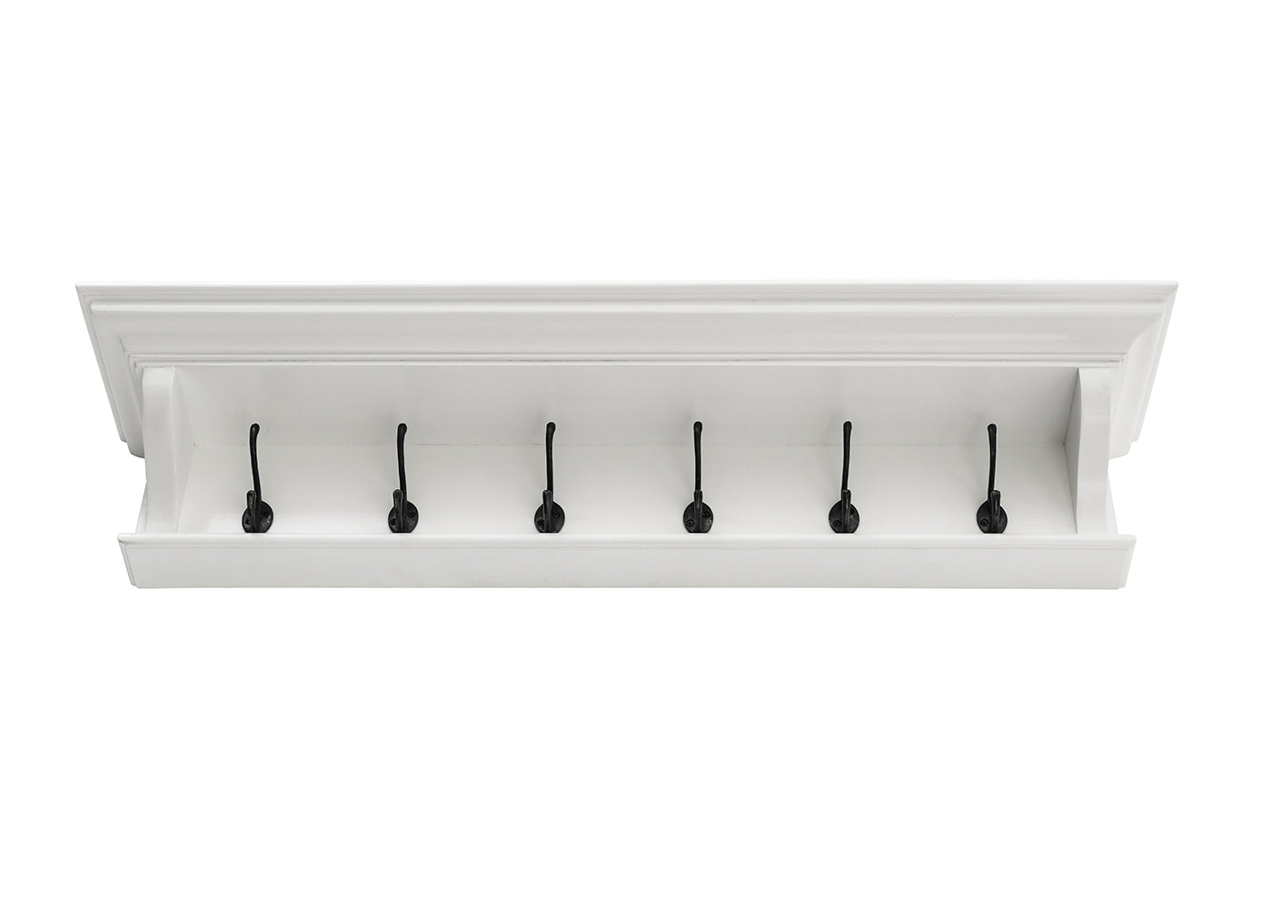 Halifax 6 Hook Coat Rack 100cm - White