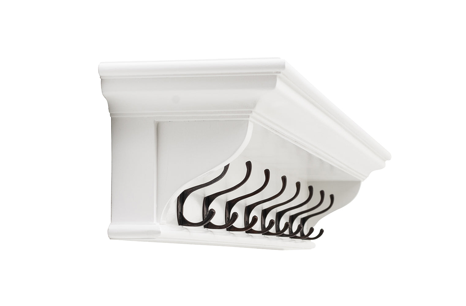 Halifax 8 Hook Coat Rack 130cm - White