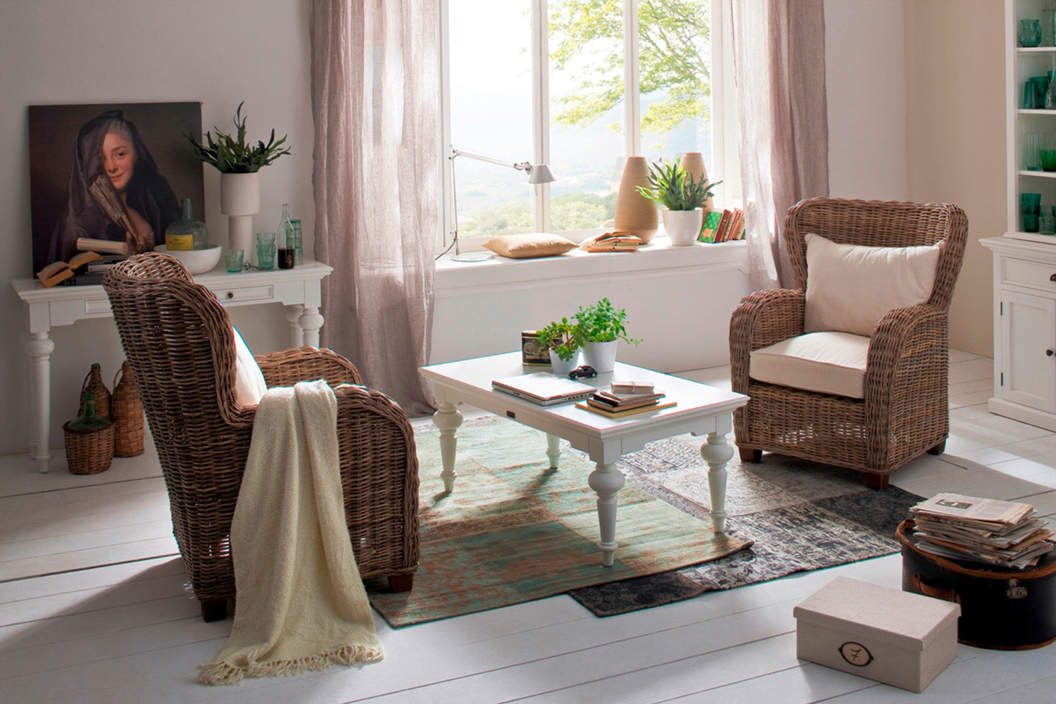 Provence Rectangle Coffee Table - White