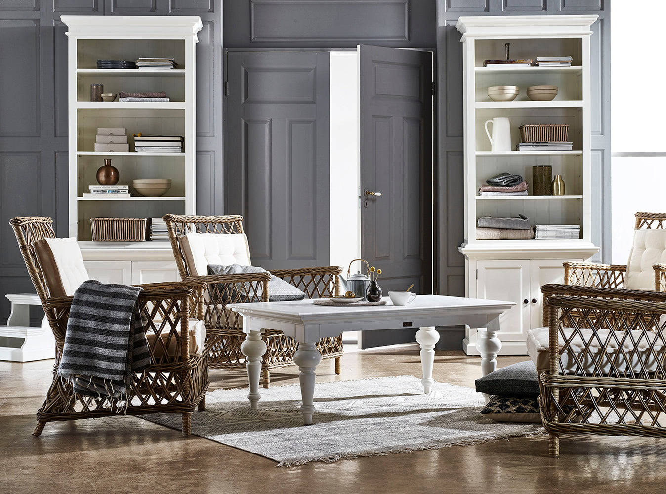 Provence Rectangle Coffee Table - White